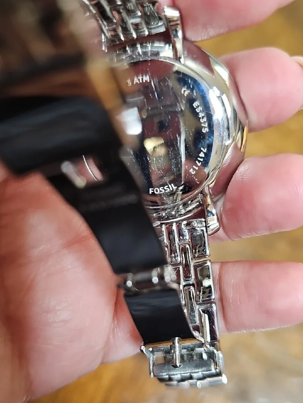 Fossil Silver Crystal Heart Bracelet Watch